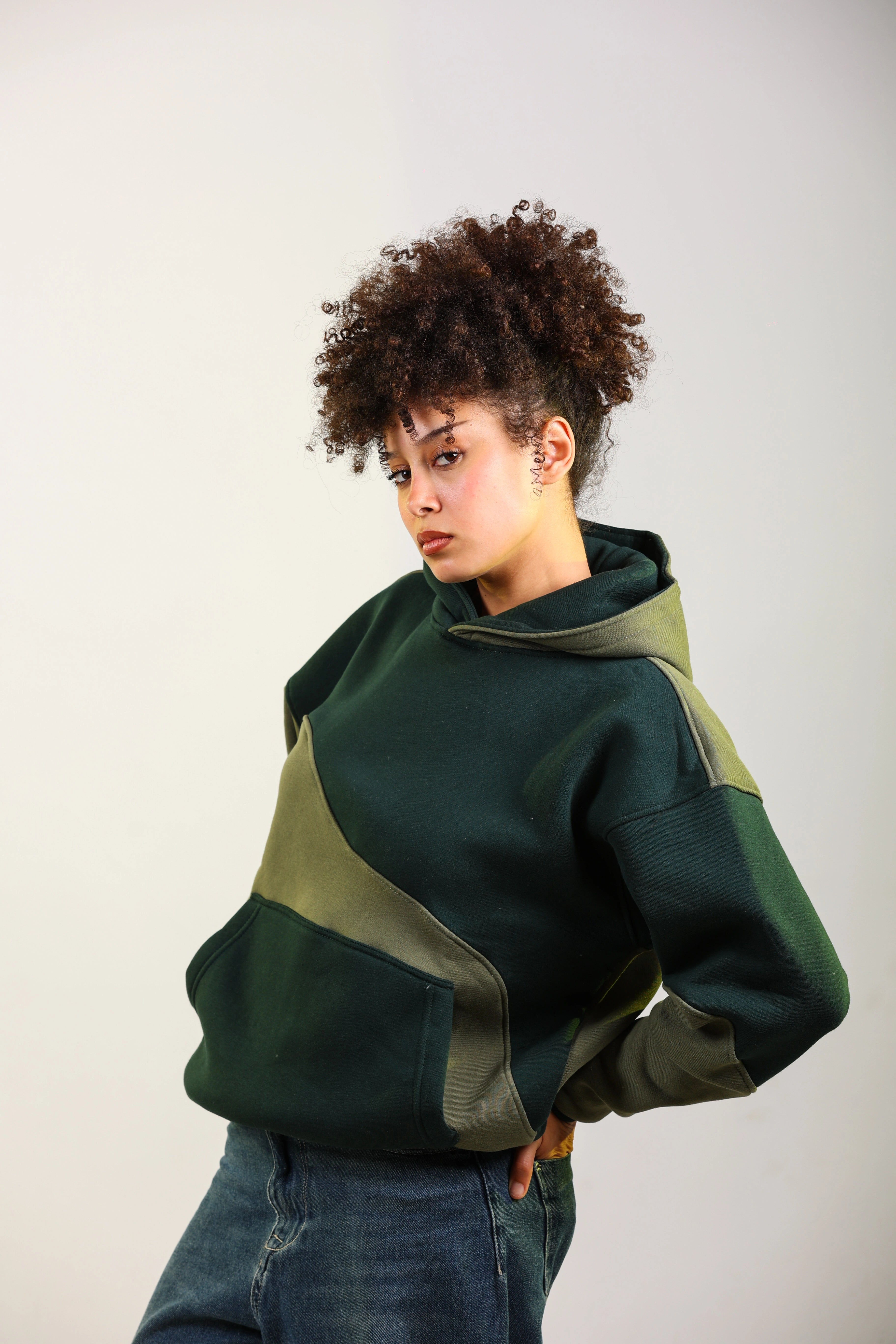 Sweat à capuche Shadow Moss pour femme