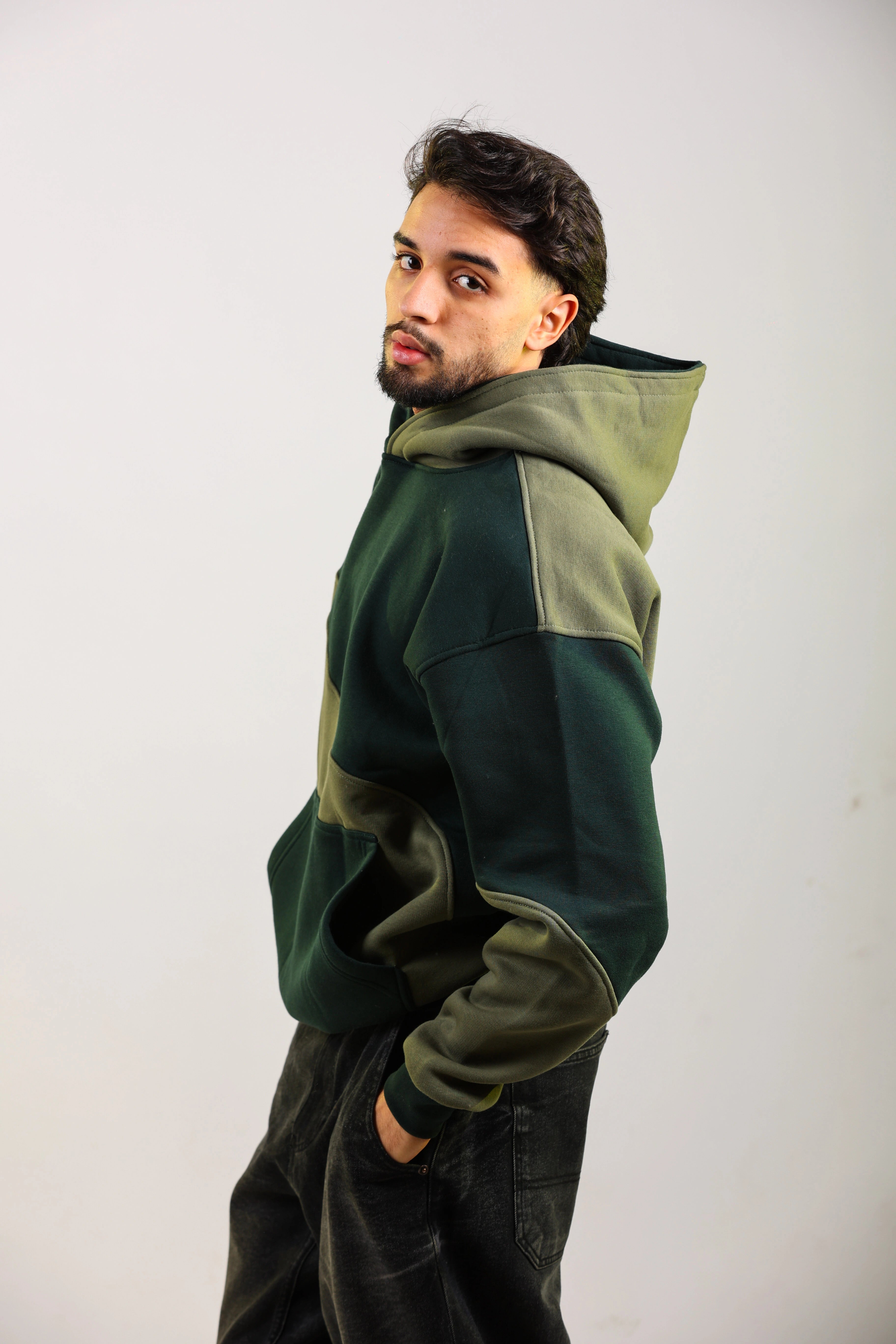 Sweat à capuche Shadow Moss pour homme