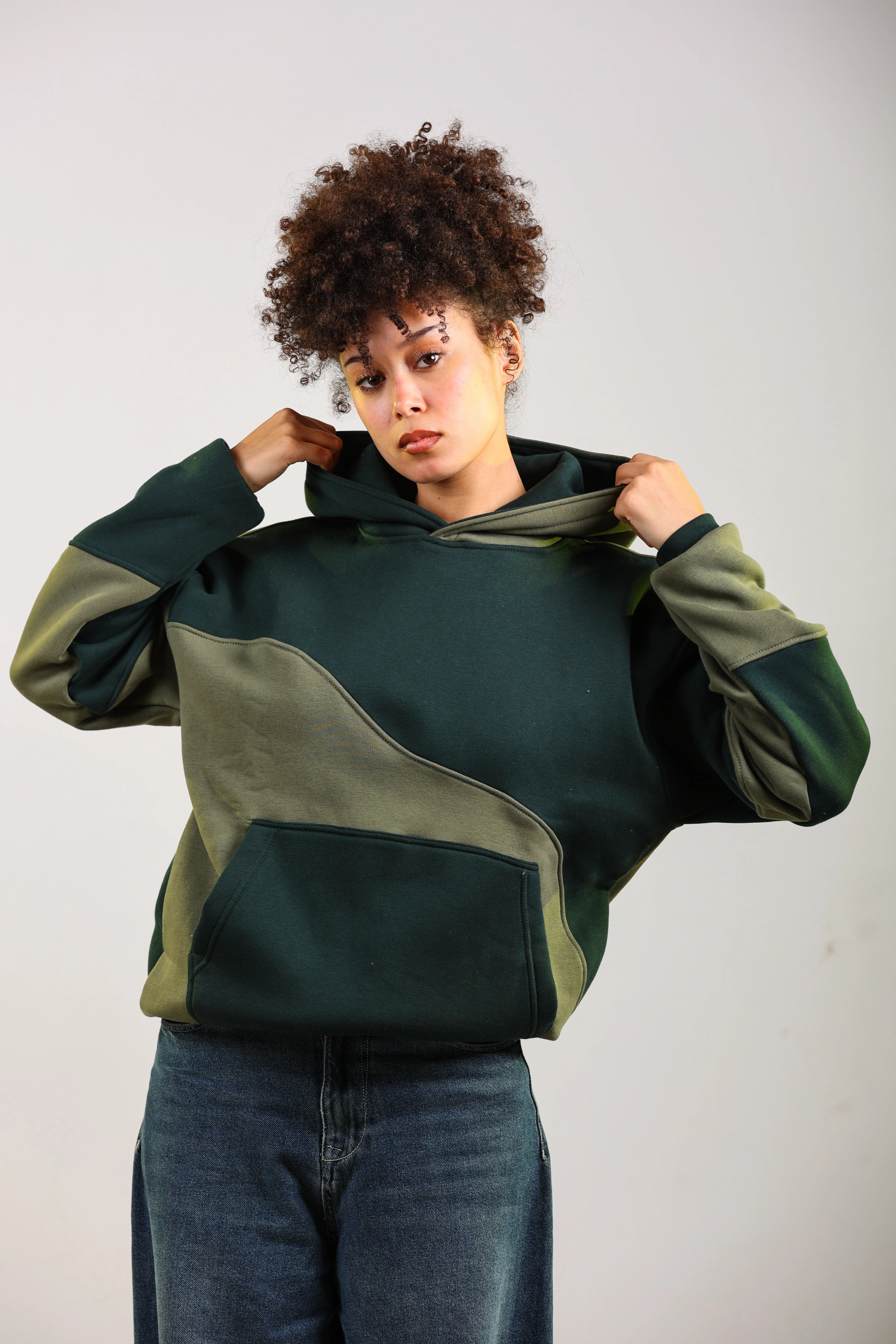Sweat à capuche Shadow Moss pour femme