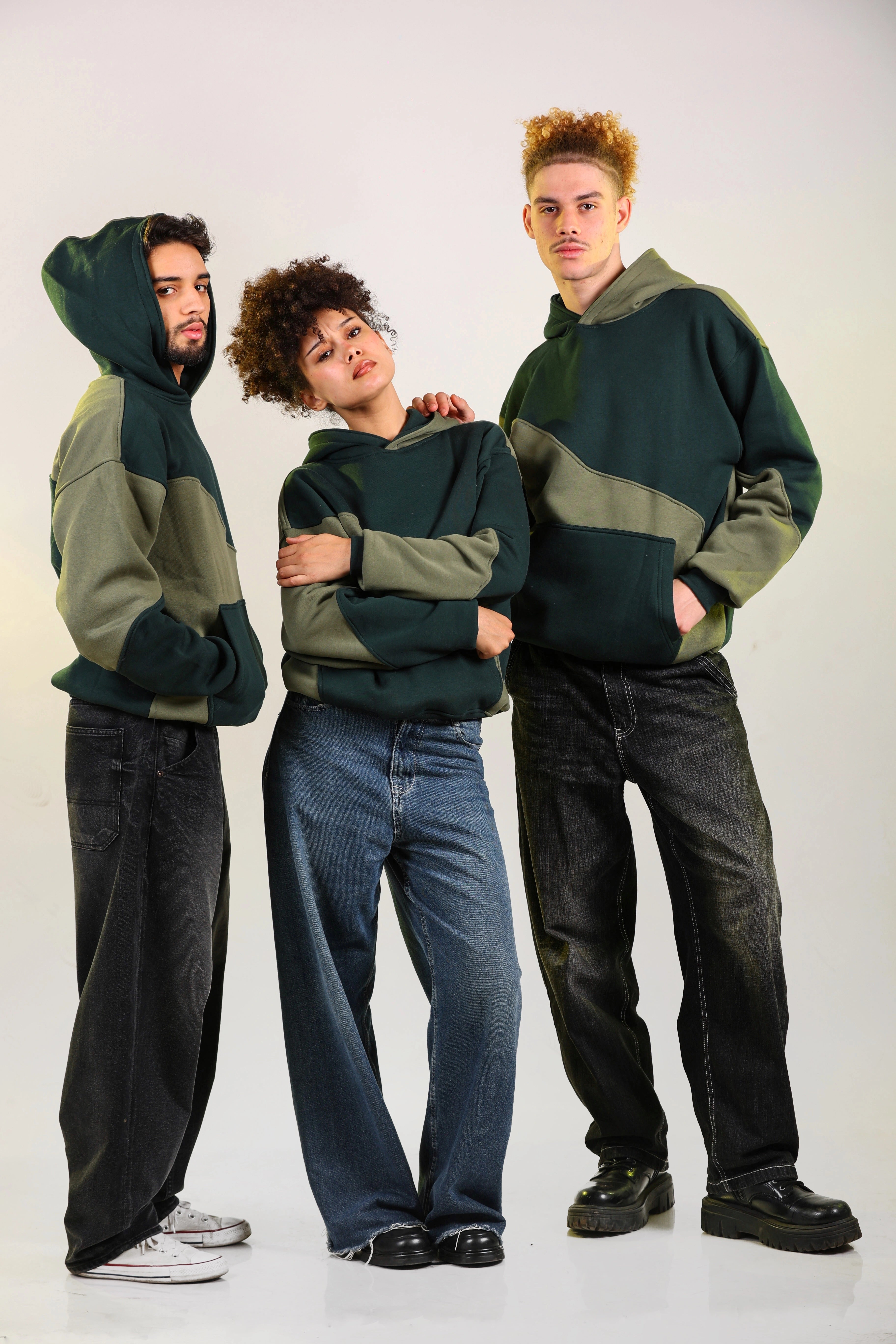 Sweat à capuche Shadow Moss pour femme